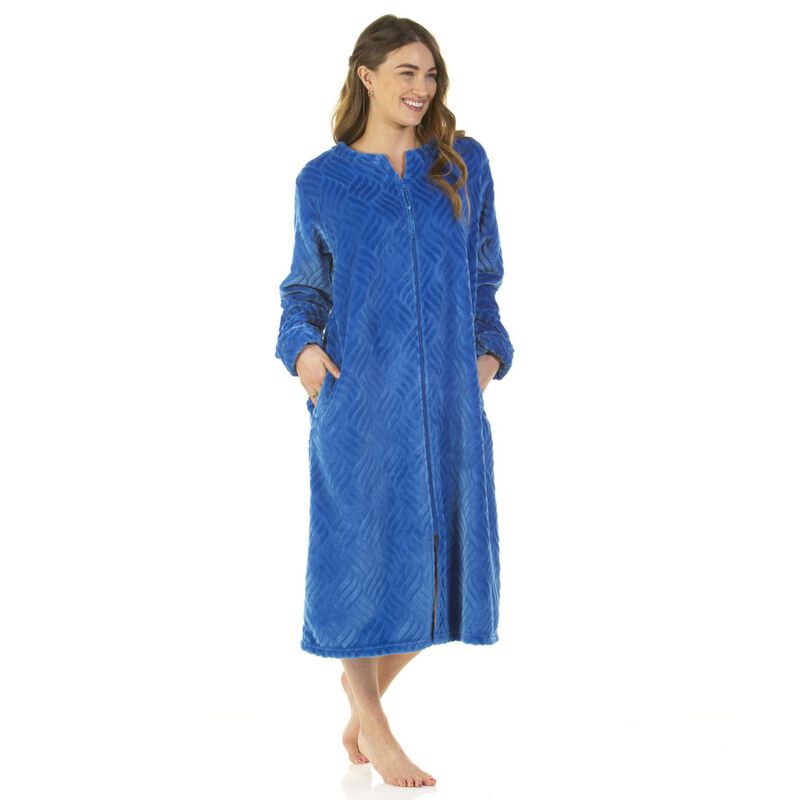 La Marquise Midnight Tulip Zip Through Robe image number 0